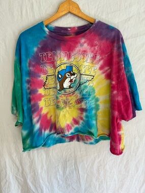 Reworked Buc-ee’s Tennessee Tie-Dye Crop Top - Roadtrip Core / Y2K